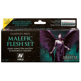 Набор красок для моделизма Fantasy-Pro "Malefic Flesh" 74.102, 8 цветов