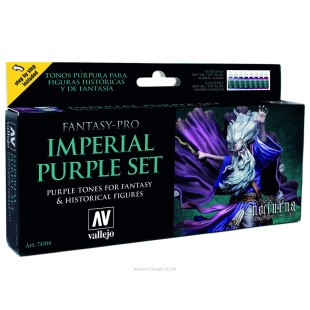 Набор красок для моделизма Fantasy-Pro "Imperial Purple" 74.104, 8 цветов