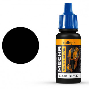 Краска для сборных моделей Vallejo "Mecha Weathering" 69.518 Black Wash