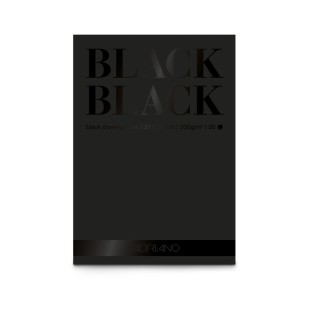 Блок черной бумаги Fabriano "BlackBlack" 21x29,7см, 20л, 300гр/м² (19100390)