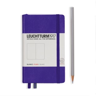 Блокнот без линовки Leuchtturm1917 "Pocket" A6, 93л, 80гр/м², твердая обложка, Фиолетовый