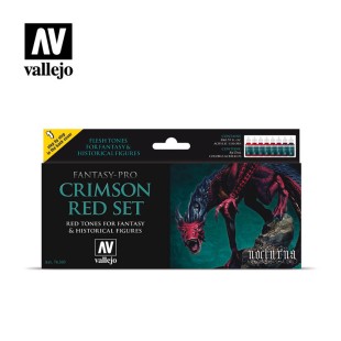 Набор красок Vallejo "Fantasy - Pro Crimson Red" 74.103, 8 цветов